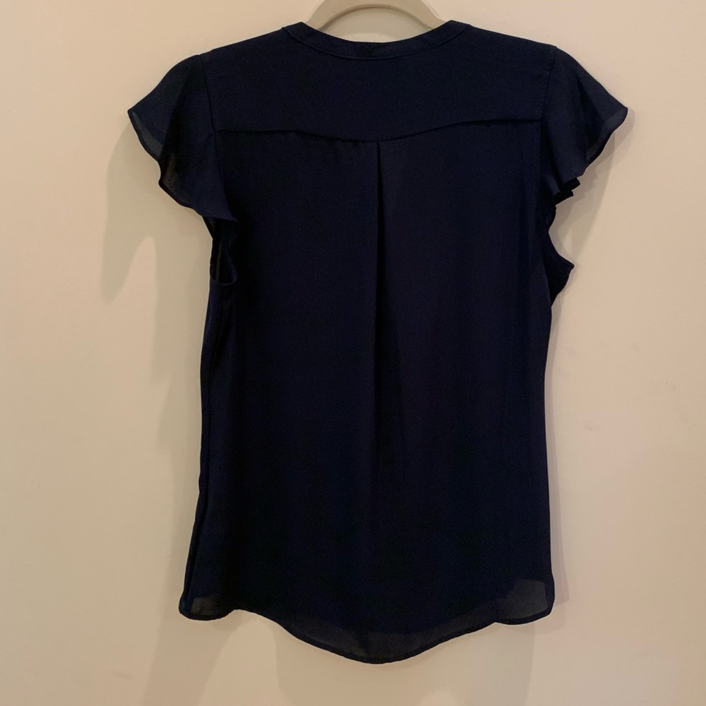 Simply Styled Blue Ruffle Blouse - Picture 4 of 5